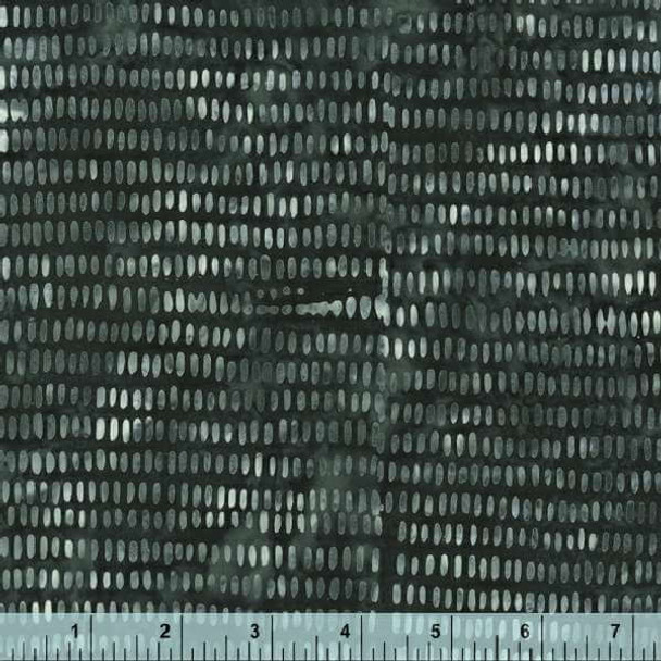 Anthology Batik 2327Q-X Charcoal Dashes Batik | Per Half Yard