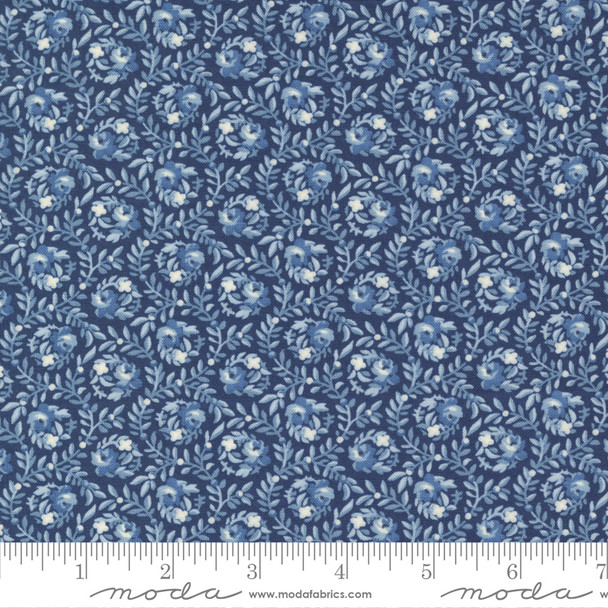 Moda Amelias Blues 31653 12 Blue Seneca Falls Floral | Per Half Yard