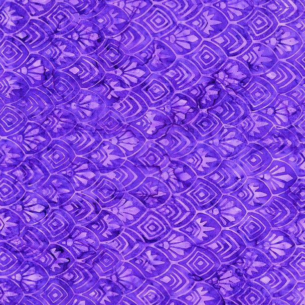 Timeless Treasures Tonga Gumdrop Batik - Grape Vintage Shield Diamond| Sold By Half-Yard