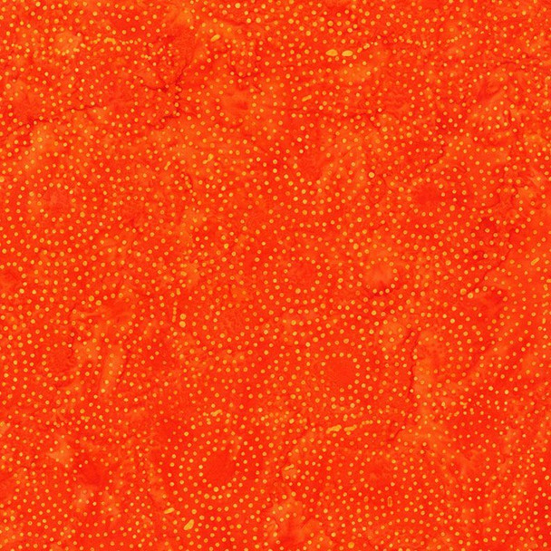 Timeless Treasures Tonga Gumdrop Batik - Orange Circa Dot | SOLD BY THE HALF-YARD