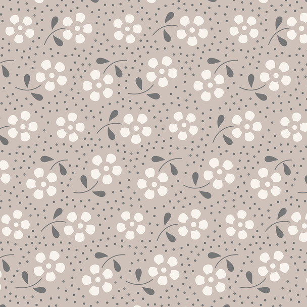 Tilda Fabric from Norway - Meadow Basics Grey 30085 | Priced per Half Yard