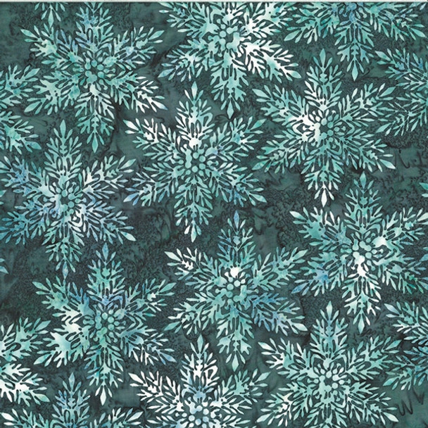Hoffman Into The Mist Batik by McKenna Ryan MR25-92 Slate Snowflakes | PER HALF YARD