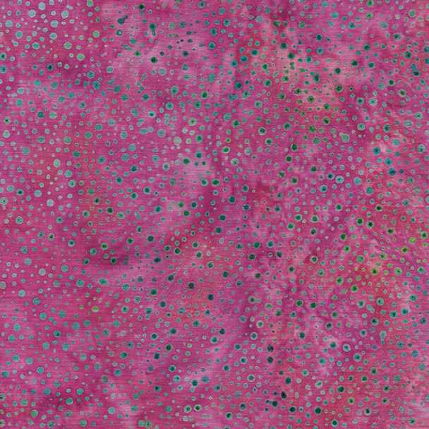 Island Batik 112250155 Dots Pink Punch | Per Half Yard