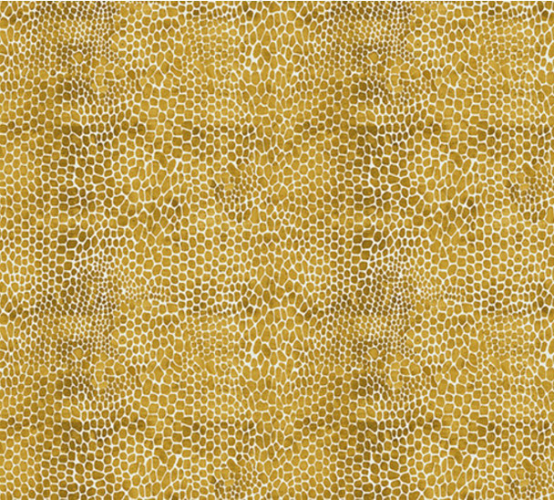 Windham Age of the Dinosaurs 53558D-5 Dinosaur Reptile Scales Gold | Per Half Yard
