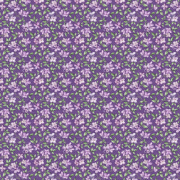 Northcott Lilac Garden 25402-88 Purple Multi Pack Mini Lilacs | Per Half Yard