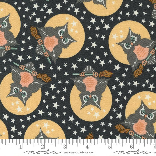 Moda Owl O Ween by Urban Chiks Owls Moon 31190-17 Midnight | Per Half Yard