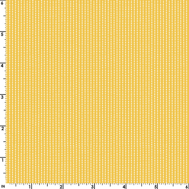 Maywood Vintage Flora by Kimberbell 10334-S Yellow Perforated Stripe | Per Half Yard