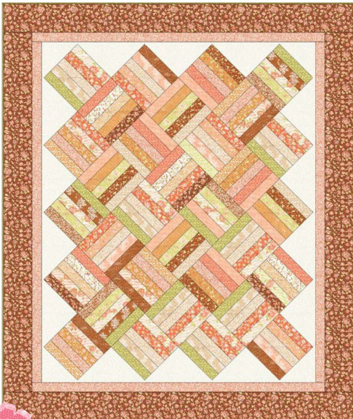 Jelly Rail Quilt Pattern |  Great for Strips and Jelly Rolls | Choose from 4 Sizes