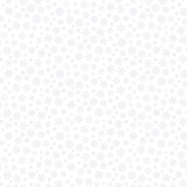 Northcott Silent Night 25390-10 White Pigment Snowflakes | Per Half Yard