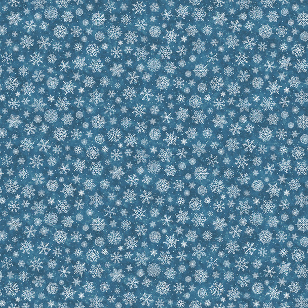 Northcott Silent Night 25390-46 Dark Blue Snowflakes | Per Half Yard