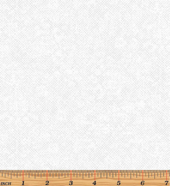 Whisper Weave Too 13610-09 White by Nancy Halvorsen for Benartex | SOLD BY THE HALF-YARD