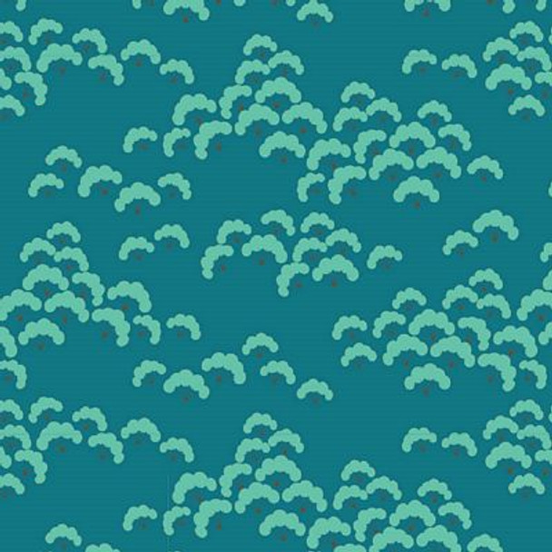 Tilda Bloomsville Cottonbloom Petrol TIL1000513-V15 | Priced per Half Yard