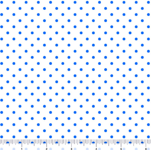 QT Fabrics Dots & Stripes & More Brights 28891-ZB Blue Mini Dot | Sold By Half-Yard