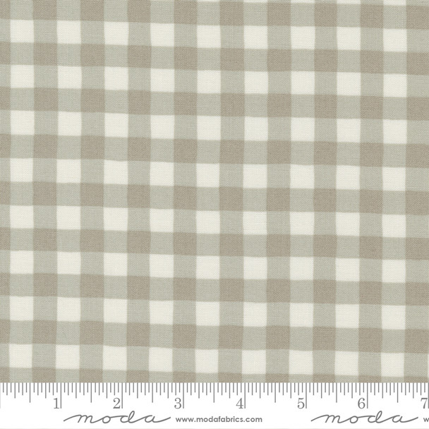 Moda Holidays at Home 56078-16 Gingham Plaid Check Pebble Grey | Per Half Yard