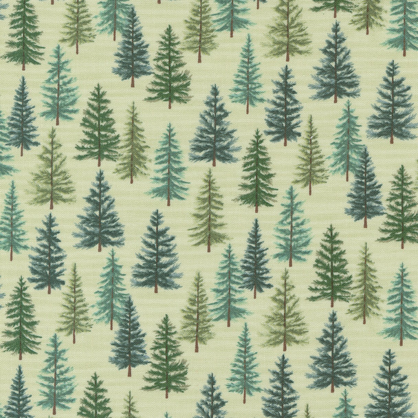 Moda Holidays at Home 56073-12 Evergreen Forest Light Sage Green | Per Half Yard