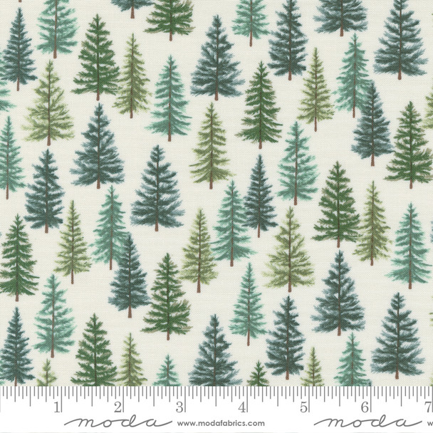 Moda Holidays at Home 56073-11 Evergreen Forest Snowy White | Per Half Yard