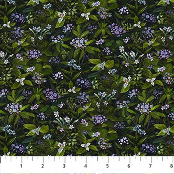 Northcott Little Rascals Naturescapes 25513-78 Flora & Foliage Leaves Texture | Per Half Yard