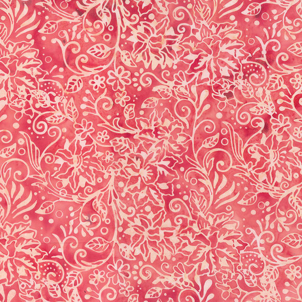 Northcott Dandelion Wishes Banyan Batik 83041-21 Blush Stylized Floral | Per Half Yard