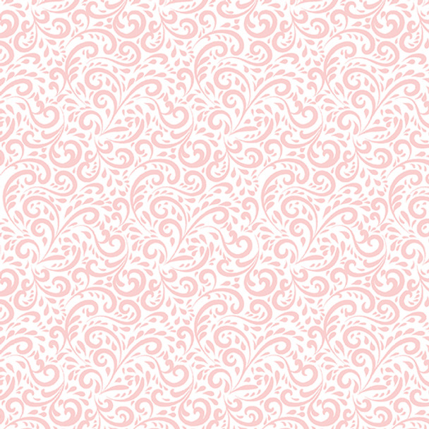 Benartex Tutu Cute Sweet Swirls White Pink 14142-09 | Per Half Yard