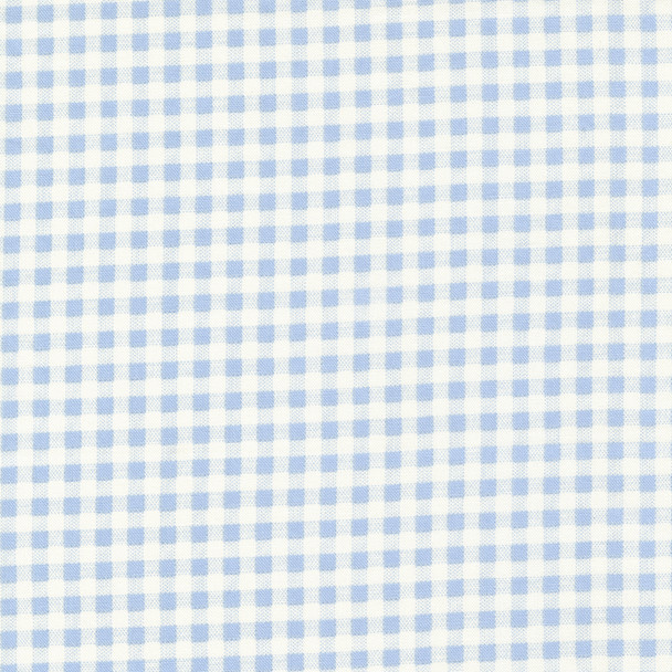 Moda Blueberry Delight by Bunny Hill Designs 3038-11 Sky Blue Gingham Check Plaid | Per Half Yard