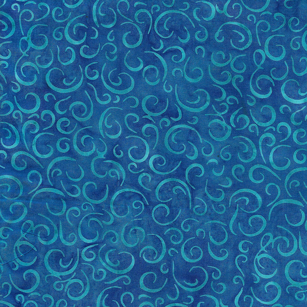 Island Batik Make A Wish 122265550 Streamers Blue Blueberry | Per Half Yard