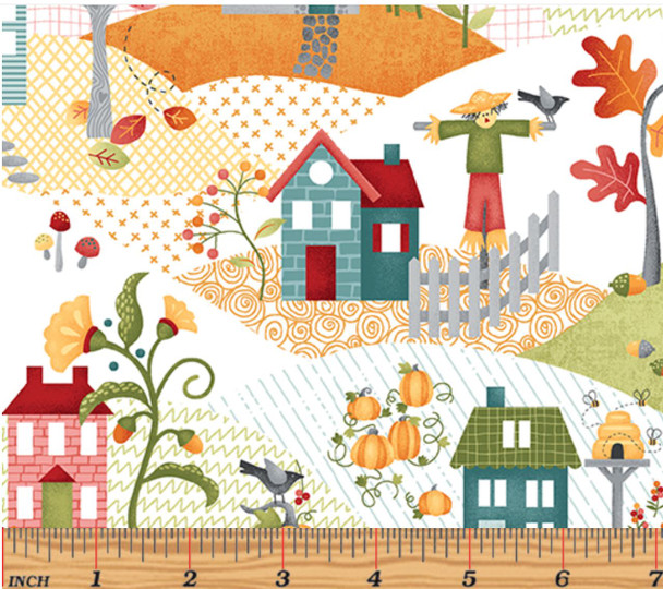 Benartex Wander Lane by Nancy Halvorsen Autumn Wander Lane Multi 13650-99 | Per Half Yard