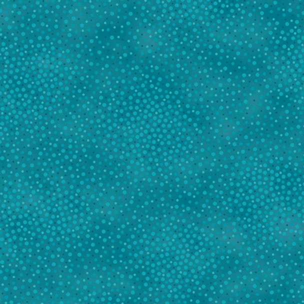 QT Fabrics Spotsy Dot Blender 29912-QK Dark Aquamarine | Per Half-Yard