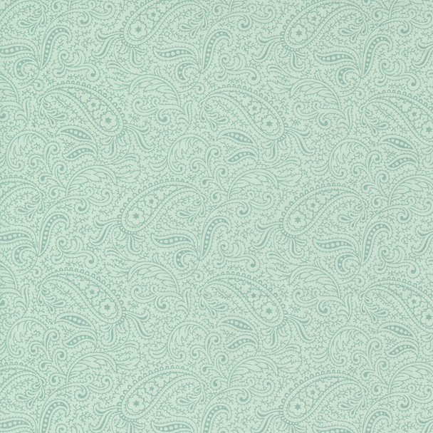 Moda Collections for a Cause: Etchings 44334-12 Paisley Aqua | Per Half Yard
