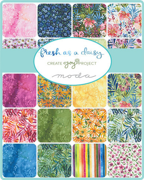 Quilt for Sale:  Charmed Panel Quilt 54"x72" featuring fabrics by Create Joy Project
