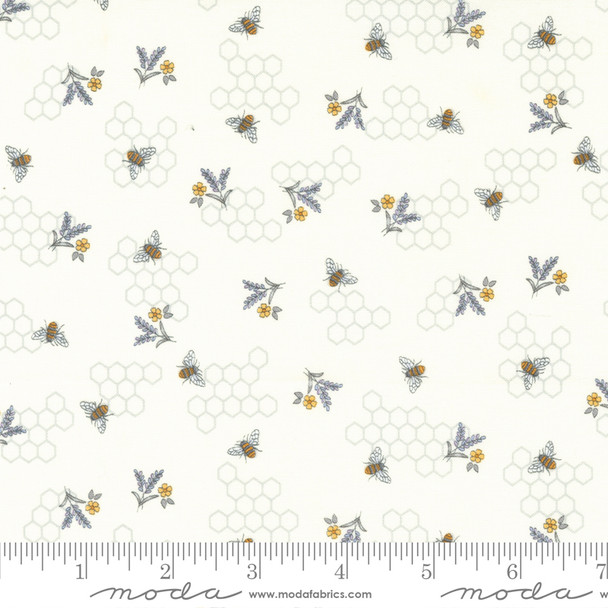 Moda Honey & Lavender 56087-11 Honey Bees Lavender Honeycomb| Per Half Yard