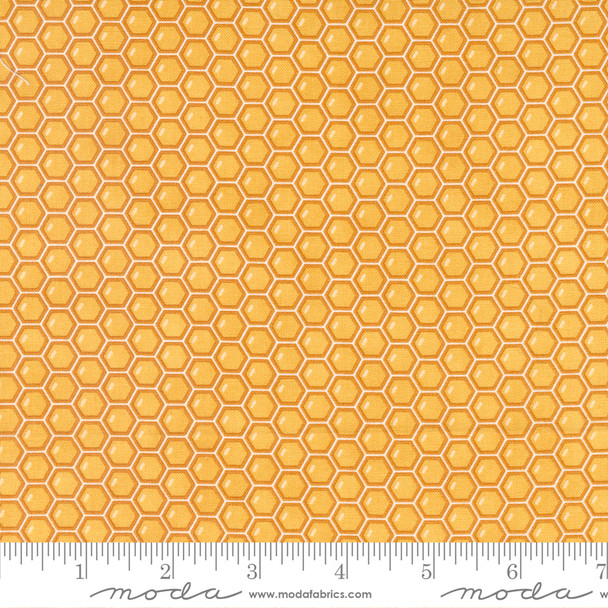 Moda Honey & Lavender 56085-14 Beeskep Gold Honeycomb Blender | Per Half Yard
