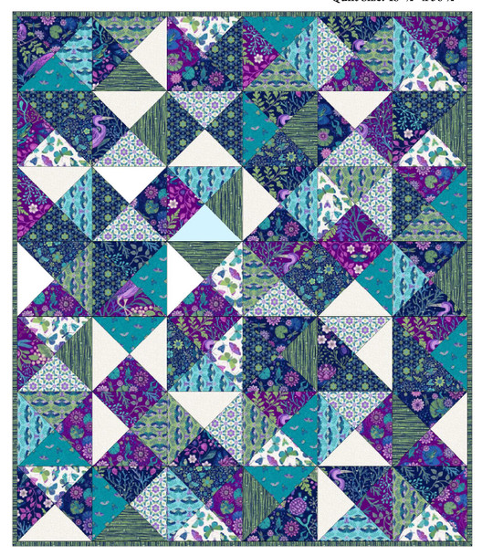 Free Pattern Download | Frog Pond for Water's Edge fabrics by Natural Born Quilter for Northcott Fabrics