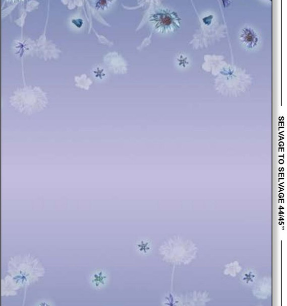 Michael Miller Botanical Garden Floral Double Border DDC11471 Multi-D| SOLD BY THE HALF-YARD