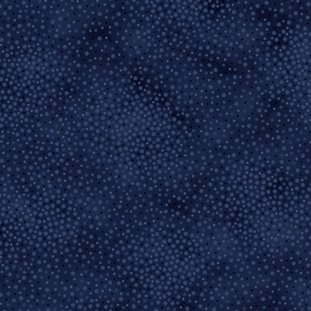 QT Fabrics Spotsy Dot Blender 29912-N Navy Blue | Per Half-Yard