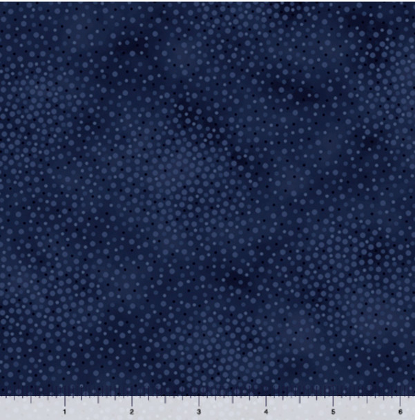 QT Fabrics Spotsy Dot Blender 29912-N Navy Blue | Per Half-Yard