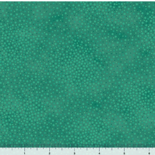 QT Fabrics Spotsy Dot Blender 29912-GK Medium Green | Per Half-Yard