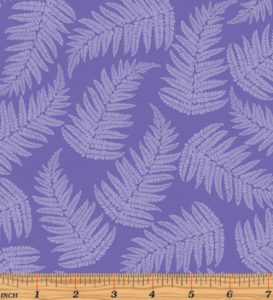 Benartex Whispering Lilies 16229-64 Fern Whisper Medium Purple Tonal | Per Half Yard