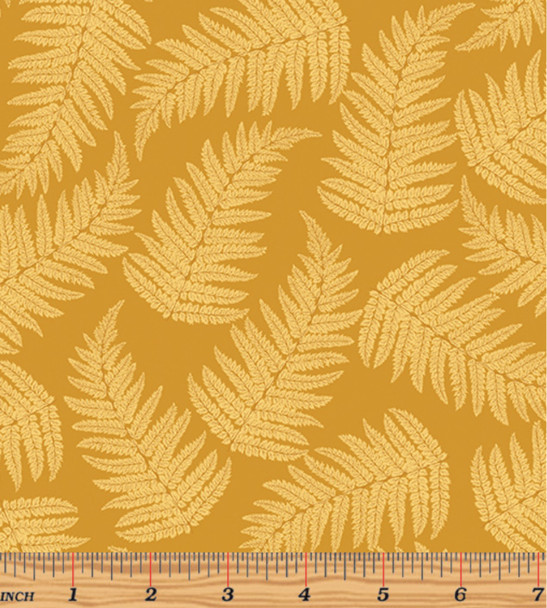 Benartex Whispering Lilies 16229-34 Fern Whisper Medium Yellow Tonal | Per Half Yard