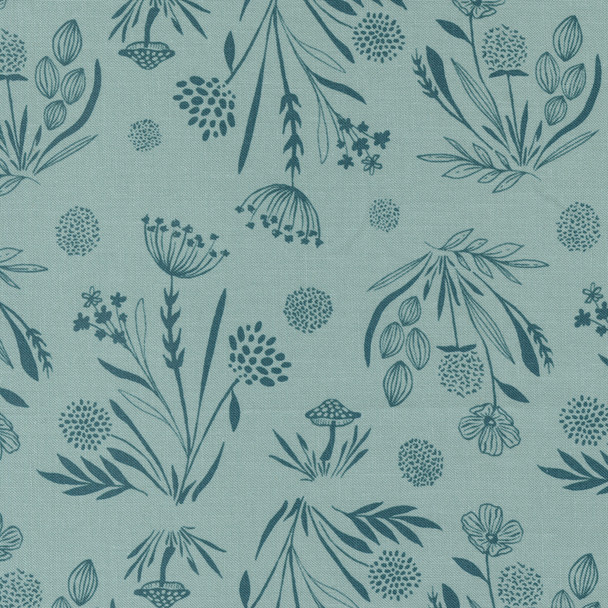 Moda Woodland and Wildflowers 45583-17 Bluestone Foraged Finds Florals | Per Half Yard