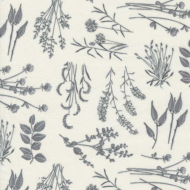 Moda Silhouettes Holly Taylor 6930 16 Cream Wild Things Landscape Nature | Per Half Yard