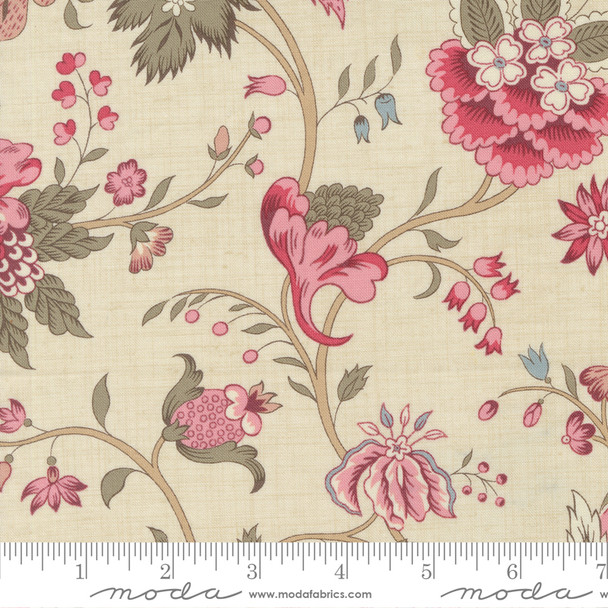 Moda French General Antoinette 13951 11 Pearl Cecile Florals | Per Half Yard