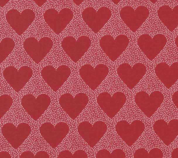 Moda XOXO by April Rosenthal | 24140-18 I Heart You Lipstick | Per Half Yard