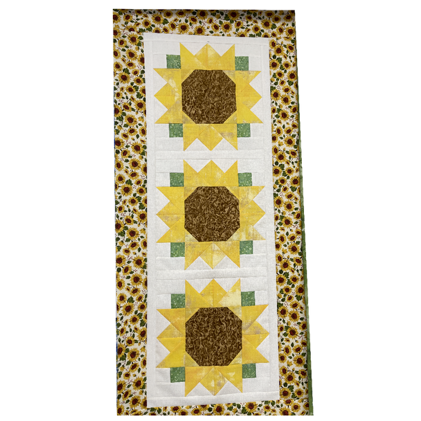 Soak Up The Sun - Sunflowers Table Runner Pattern from Seams Sew Perfect