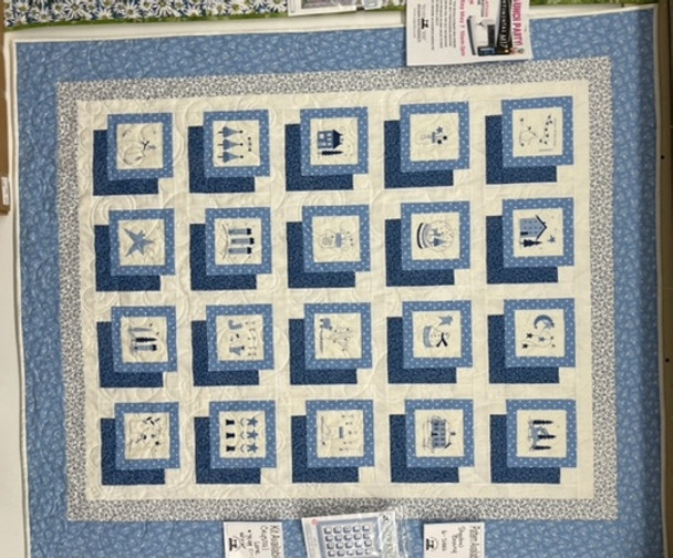 Shadow Boxing Quilt Pattern - For 5 inch Squares - Make 6 Different Sizes
