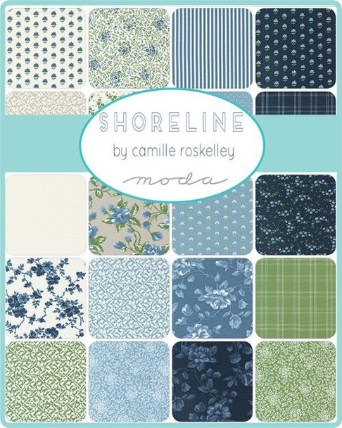 Moda Shoreline by Camille Roskelley  Charm Pack 55300PP | 42 5" squares