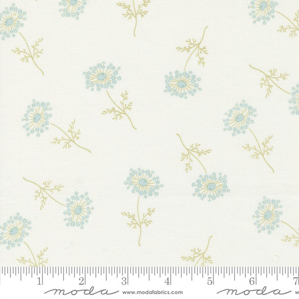 Moda Honeybloom by 3 Sisters 44346-11 Milk Dancing Dandies Dandelions| Per Half Yard