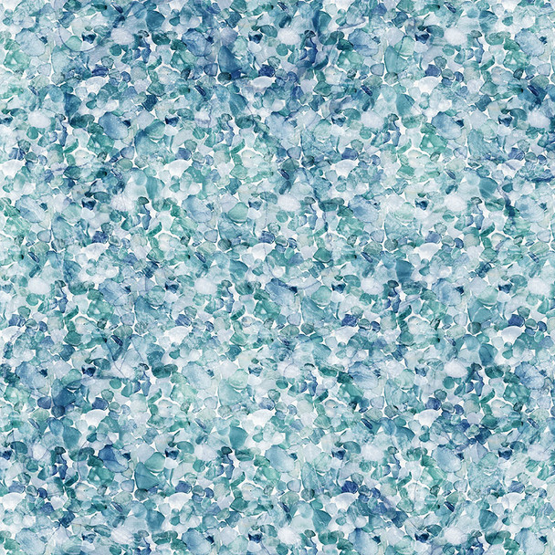 Northcott Sea Breeze DP27101-42 Pale Blue Sea Glass Digital | Per Half Yard