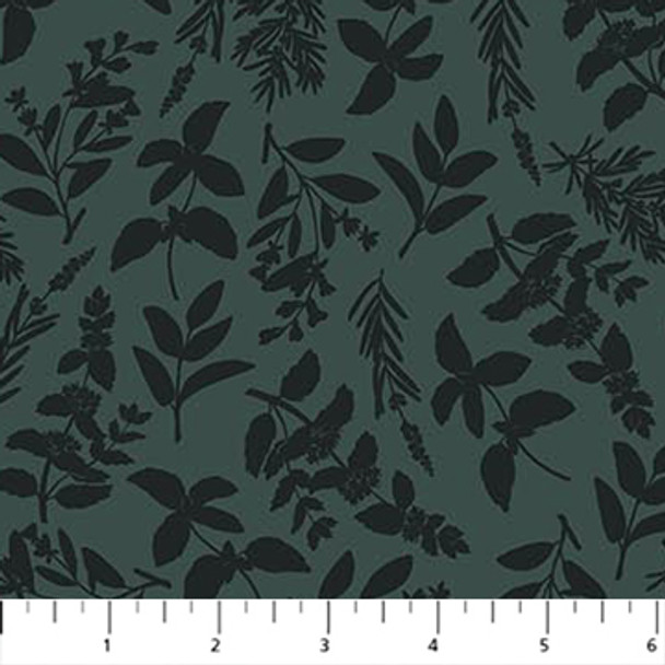 Figo Green World RC90888-68 Forest Leaves Digitally Printed on Recycled Cotton| Per Half Yard