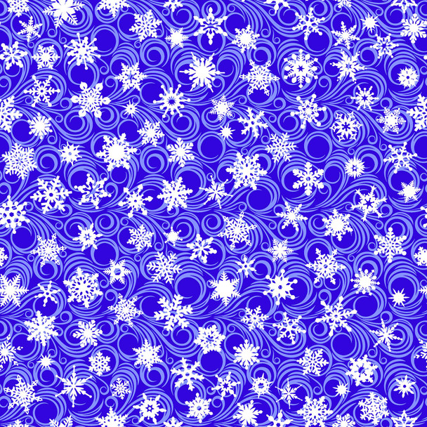 Northcott Big Chill MINKY 60" MK10474-45 Blue with White Snowflakes | Sold By Half-Yard