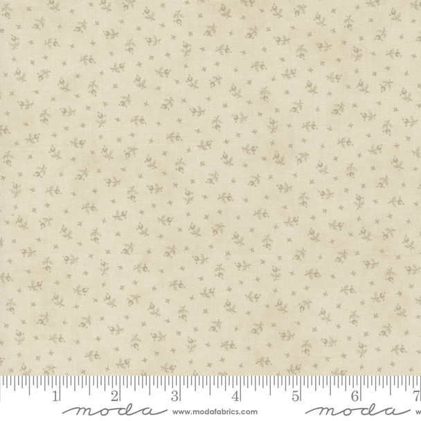 Moda 3 Sisters Favorites Vintage Linens 44364-15 Taupe Poetic Vines Blender Tonal | Per Half Yard